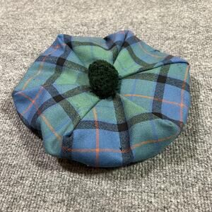 James Pringle Weavers Hat Beret Fitted Flower Of Scotland One Size Mens Tartan